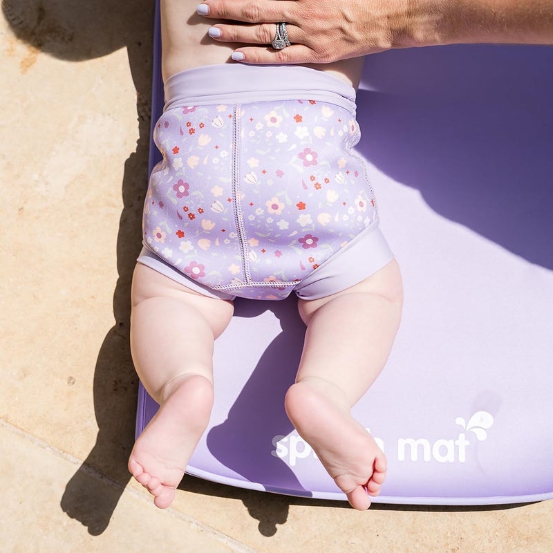 Splash About Happy Nappy Reusable Swim Diaper, Lilac Spring, 2-3 Years - Image 5